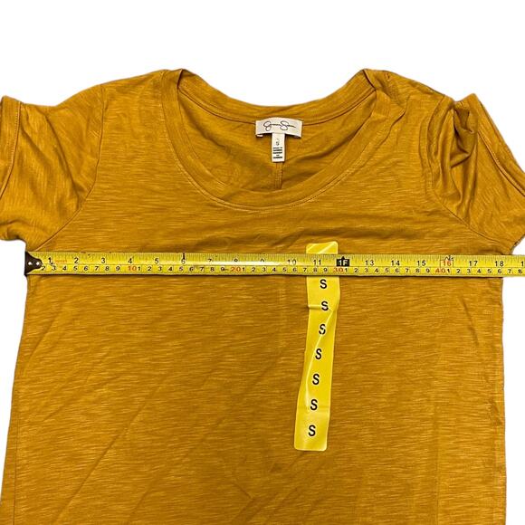 Jessica Simpson Yellow Gold Long Shirt Dress Size Small NEW - Picture 4 of 4